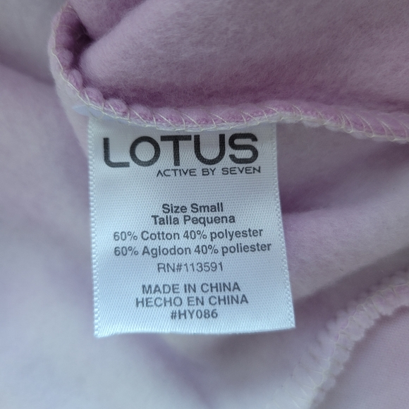 Tie-Dye Pullover Hoodie | NWOT Pink & White Ladies Small Active by Seven - Picture 11 of 15